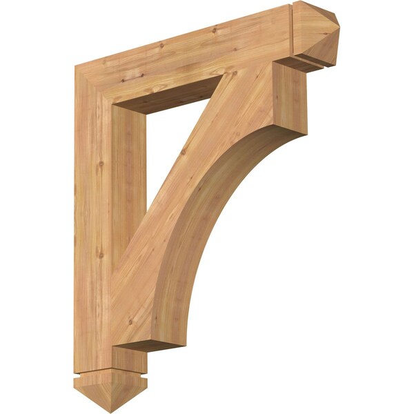 Ekena Millwork Westlake Arts & Crafts Smooth Bracket, Western Red Cedar, 5 1/2"W x 34"D x 38"H BKT06X34X38WTL03SWR - main